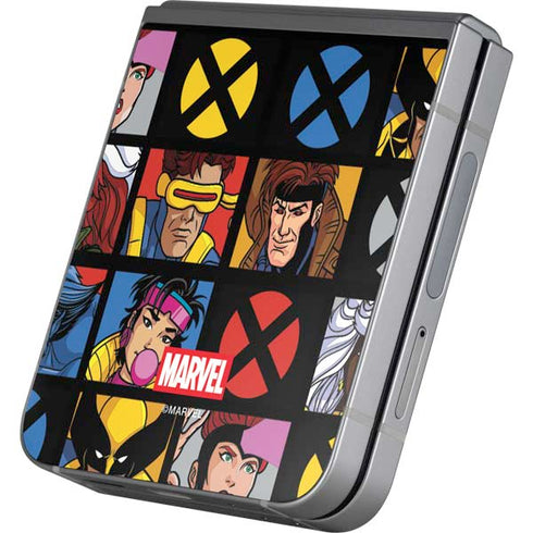 Marvel X-Men Pattern Galaxy Z Flip6 Skin