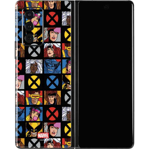 Marvel X-Men Pattern Galaxy Z Fold2 5G Skin