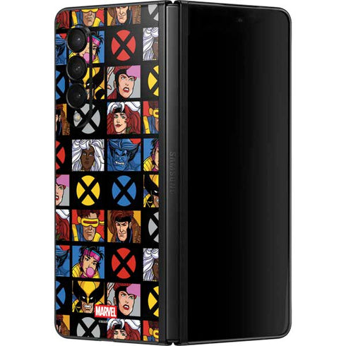 Marvel X-Men Pattern Galaxy Z Fold3 5G Skin