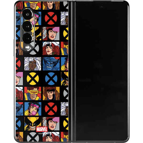 Marvel X-Men Pattern Galaxy Z Fold3 5G Skin