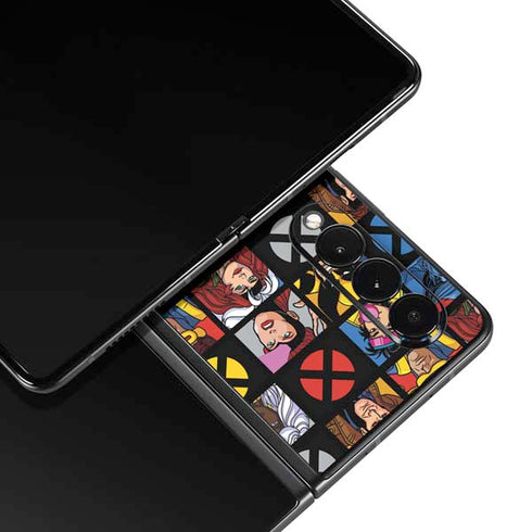 Marvel X-Men Pattern Galaxy Z Fold3 5G Skin