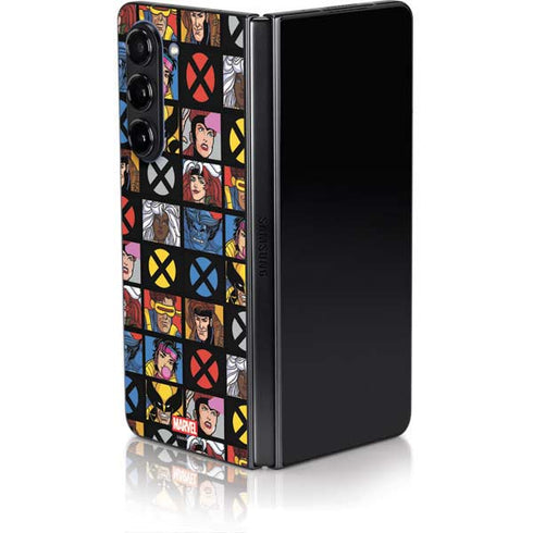 Marvel X-Men Pattern Galaxy Z Fold5 5G Skin