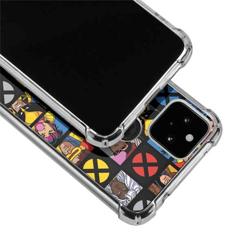 Marvel X-Men Pattern Google Pixel 4a 5G Clear Case