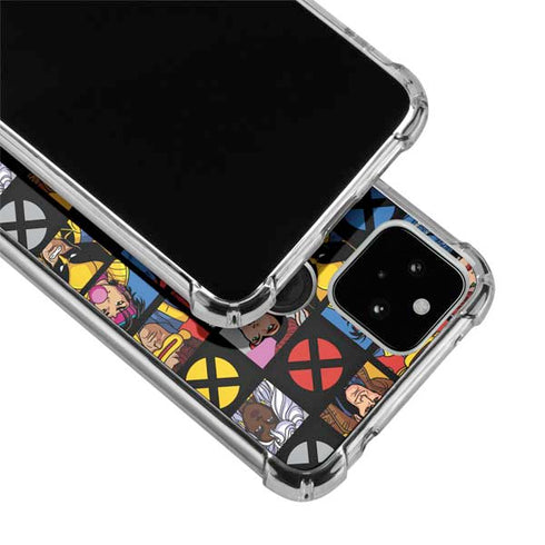 Marvel X-Men Pattern Google Pixel 5a 5G Clear Case