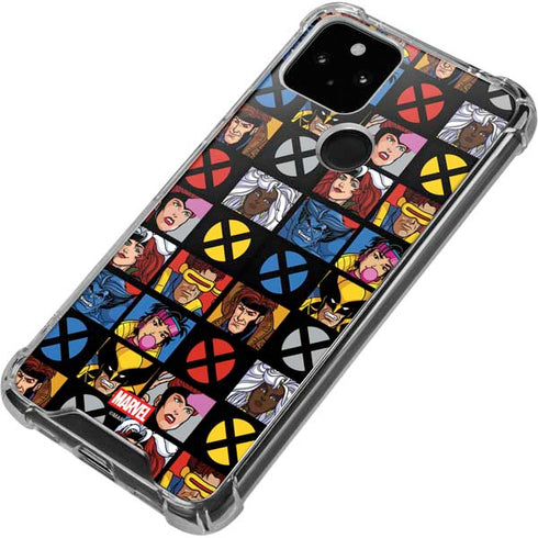 Marvel X-Men Pattern Google Pixel 5a 5G Clear Case