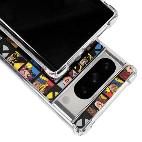 Marvel X-Men Pattern Google Pixel 8 Pro Clear Case
