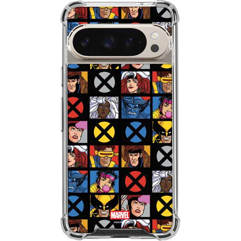 Marvel X-Men Pattern Google Pixel 9 Pro XL Clear Case