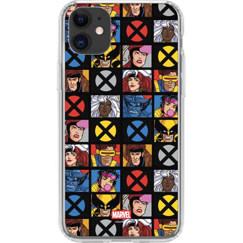 Marvel X-Men Pattern iPhone 11 Clear Case