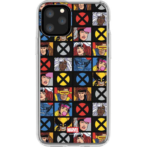Marvel X-Men Pattern iPhone 11 Pro Clear Case