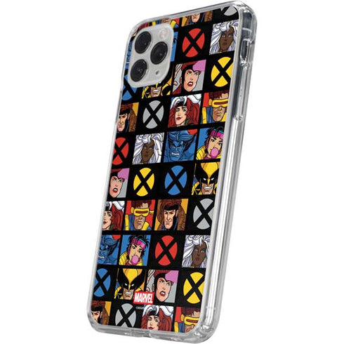 Marvel X-Men Pattern iPhone 11 Pro Clear Case