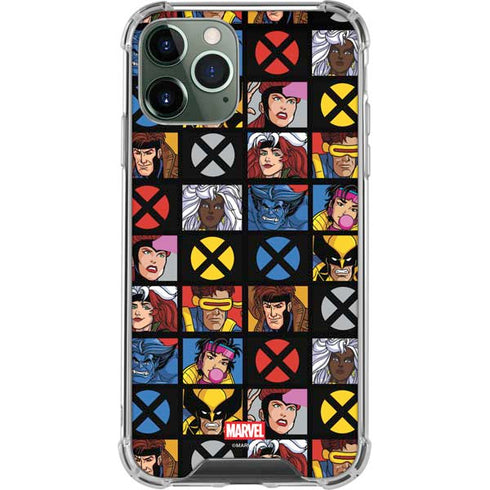 Marvel X-Men Pattern iPhone 11 Pro Max Clear Case