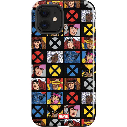 Marvel X-Men Pattern iPhone 12 Impact Case