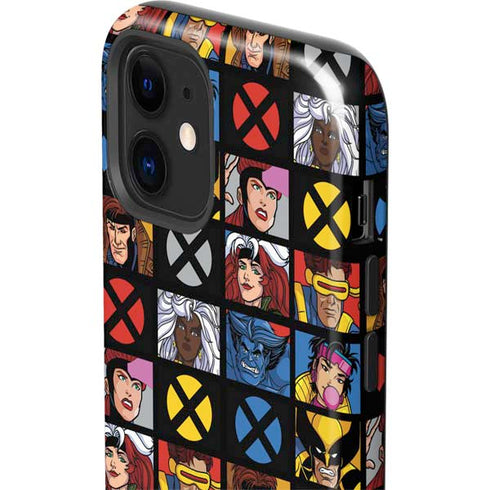 Marvel X-Men Pattern iPhone 12 Impact Case