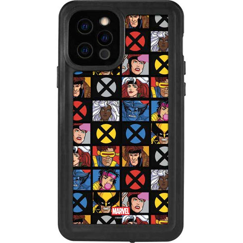 Marvel X-Men Pattern iPhone 12 Pro Waterproof Case
