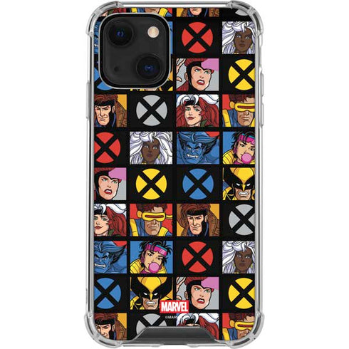 Marvel X-Men Pattern iPhone 13 Mini Clear Case