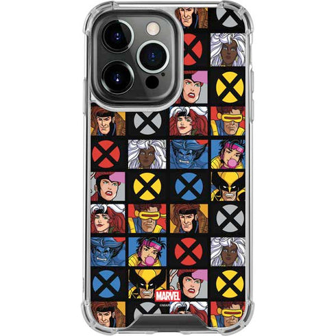 Marvel X-Men Pattern iPhone 13 Pro Clear Case
