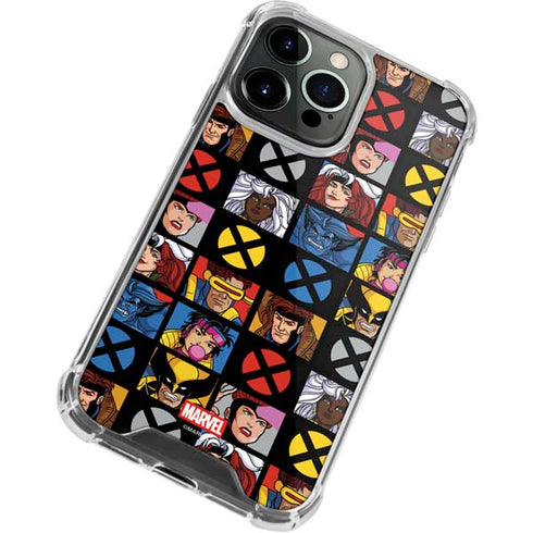 Marvel X-Men Pattern iPhone 13 Pro Clear Case