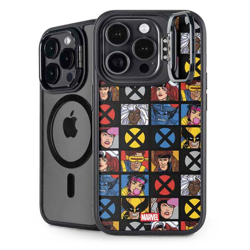 Marvel X-Men Pattern iPhone 13 Pro Kickstand Case