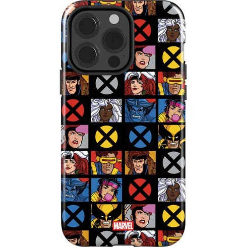 Marvel X-Men Pattern iPhone 14 Pro Impact Case