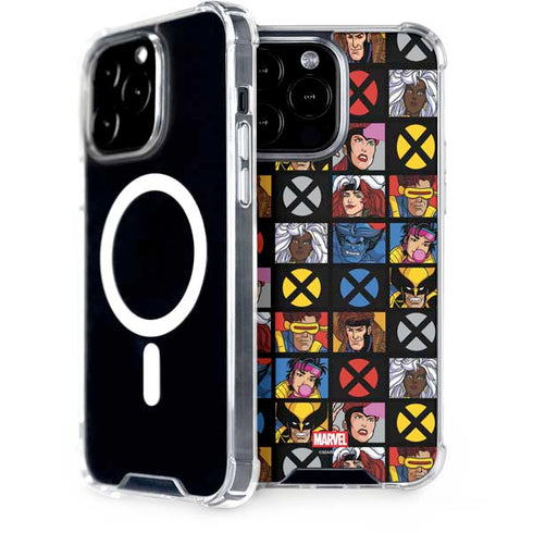 Marvel X-Men Pattern iPhone 14 Pro Max MagSafe Case