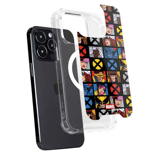 Marvel X-Men Pattern iPhone 14 Pro Max MagSafe Case