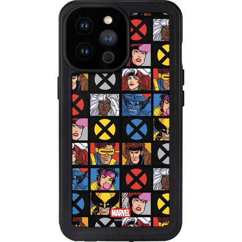 Marvel X-Men Pattern iPhone 14 Pro Max Waterproof Case