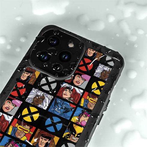 Marvel X-Men Pattern iPhone 14 Pro Max Waterproof Case