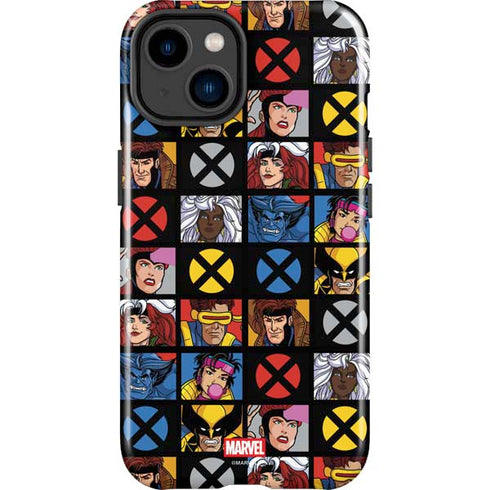 Marvel X-Men Pattern iPhone 15 Impact Case