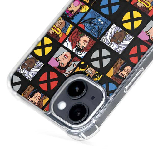 Marvel X-Men Pattern iPhone 15 MagSafe Case