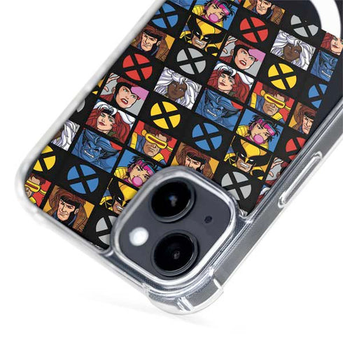 Marvel X-Men Pattern iPhone 15 Plus MagSafe Case