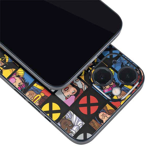 Marvel X-Men Pattern iPhone 15 Plus Skin