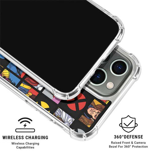 Marvel X-Men Pattern iPhone 15 Pro Clear Case
