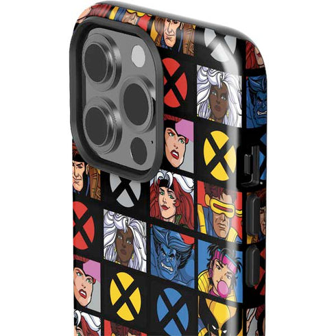 Marvel X-Men Pattern iPhone 15 Pro Impact Case