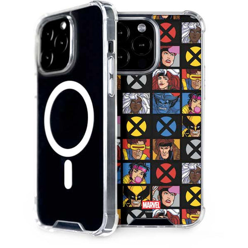 Marvel X-Men Pattern iPhone 15 Pro Max MagSafe Case