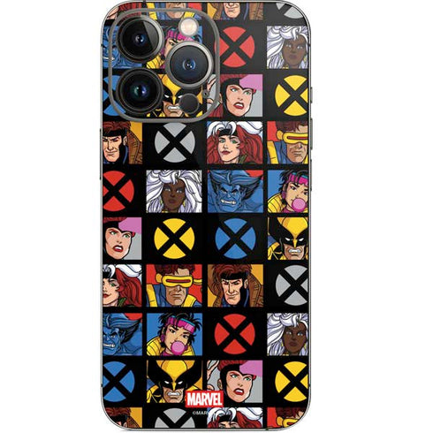 Marvel X-Men Pattern iPhone 15 Pro Skin