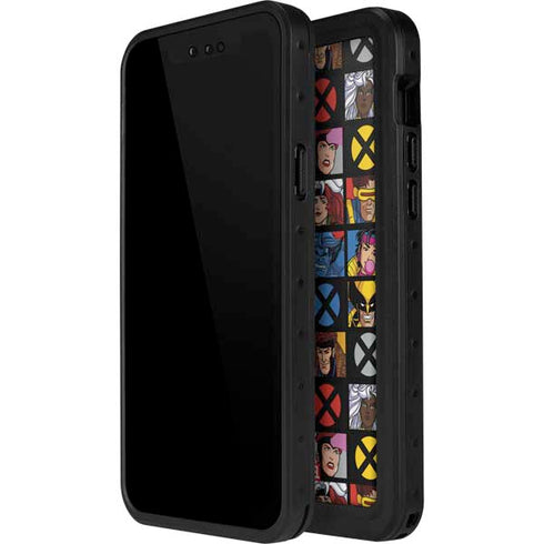 Marvel X-Men Pattern iPhone 15 Pro Waterproof Case