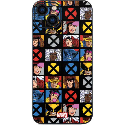 Marvel X-Men Pattern iPhone 15 Skin