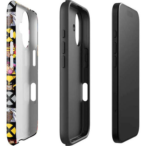 Marvel X-Men Pattern iPhone 16 Impact Case