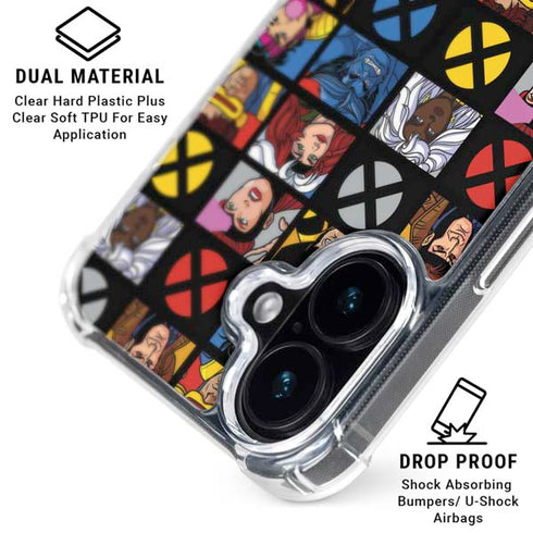 Marvel X-Men Pattern iPhone 16 MagSafe Case