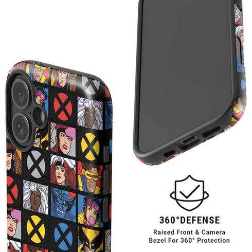 Marvel X-Men Pattern iPhone 16 Magsafe Impact Case
