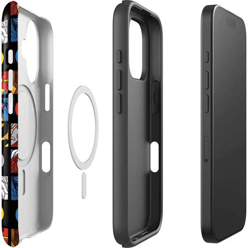Marvel X-Men Pattern iPhone 16 Plus Magsafe Impact Case