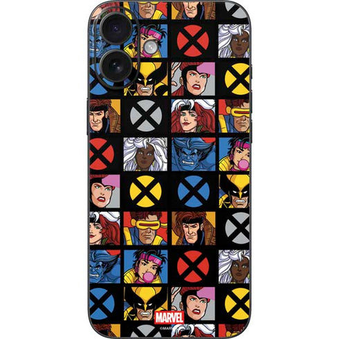 Marvel X-Men Pattern iPhone 16 Plus Skin