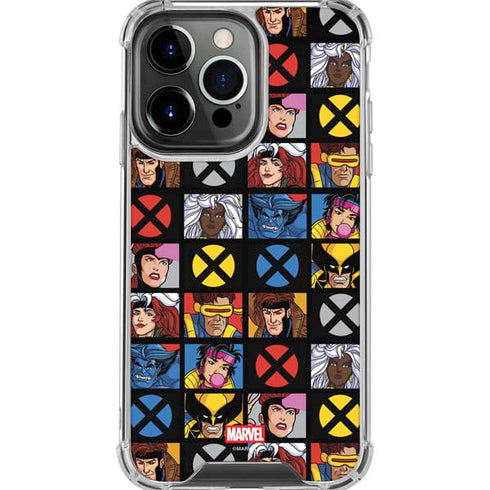 Marvel X-Men Pattern iPhone 16 Pro Max Clear Case