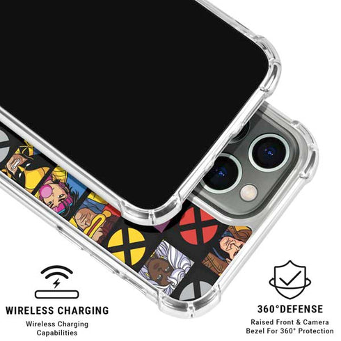 Marvel X-Men Pattern iPhone 16 Pro Max Clear Case