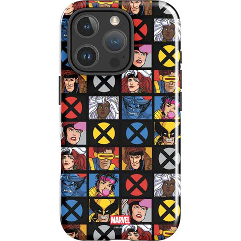 Marvel X-Men Pattern iPhone 16 Pro Max Impact Case