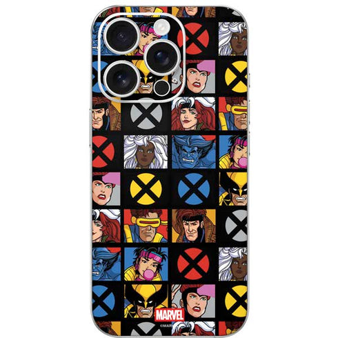 Marvel X-Men Pattern iPhone 16 Pro Skin