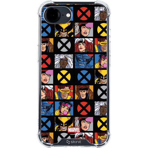 Marvel X-Men Pattern iPhone 16e Clear Case