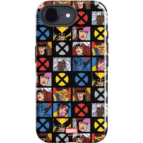 Marvel X-Men Pattern iPhone 16e Impact Case