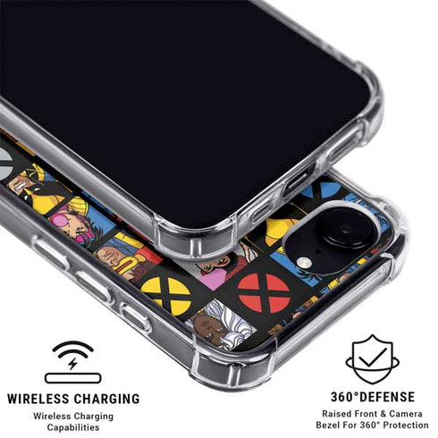 Marvel X-Men Pattern iPhone 16e MagSafe Case