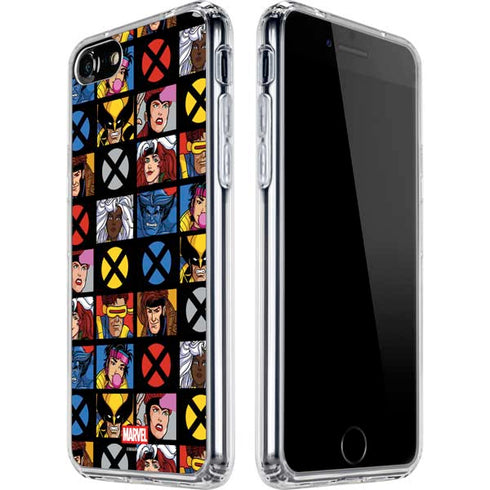 Marvel X-Men Pattern iPhone SE (2nd & 3rd Gen) Clear Case